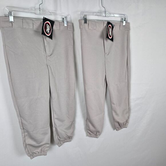 Bike Athletic Baseball Softball Pants Size Large 30" 32" Waist Gray 2 Pairs NWT - Picture 11 of 14